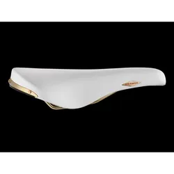 Selle San Marco Rolls Le Bianche Hvid Læder - Cykelsadel